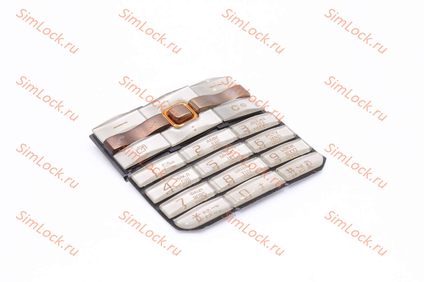 Sony Ericsson G502 - клавиатура, цвет серебристый