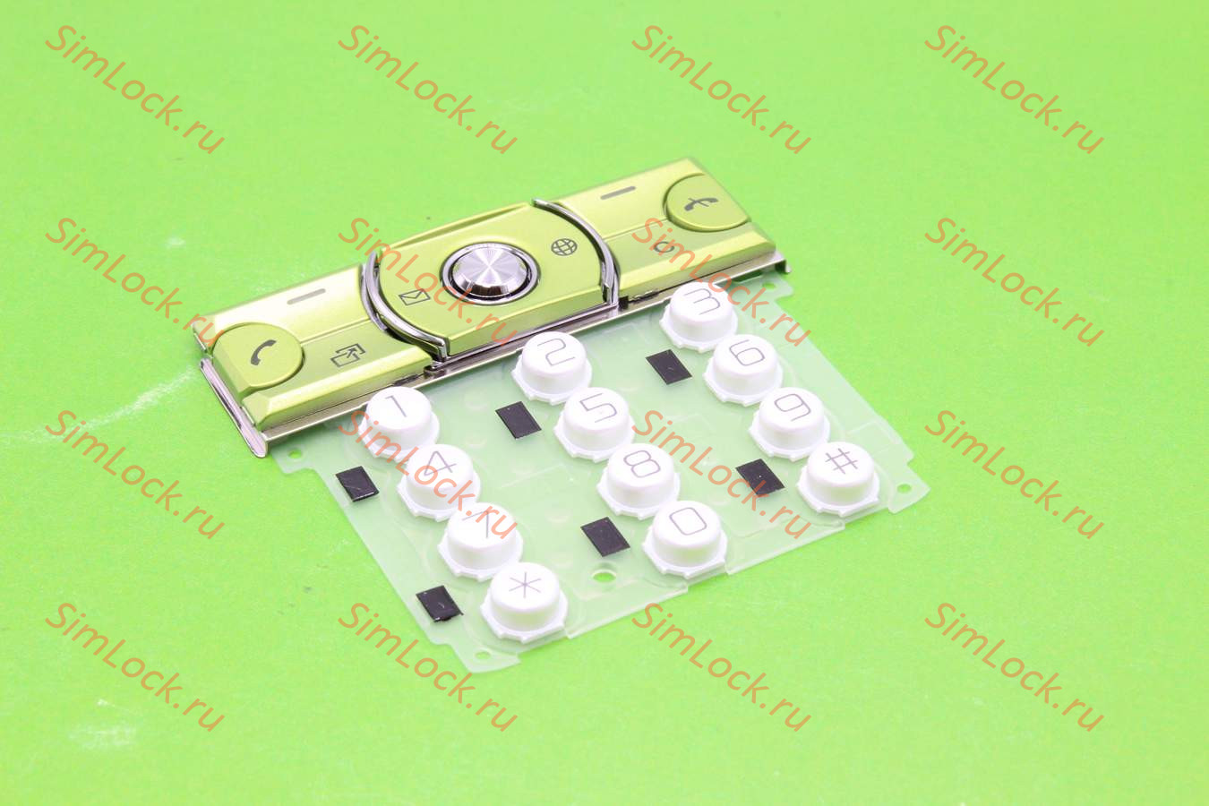 Sony Ericsson K660 - клавиатура (цвет - white on green), оригинал