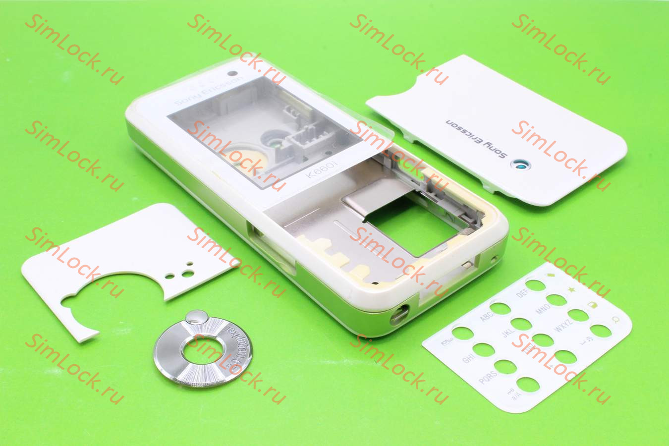 Sony Ericsson K660 - корпус, цвет белый, англ