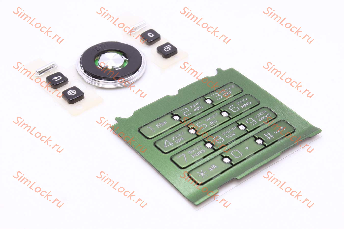 Sony Ericsson S500 - клавиатура, цвет зеленый