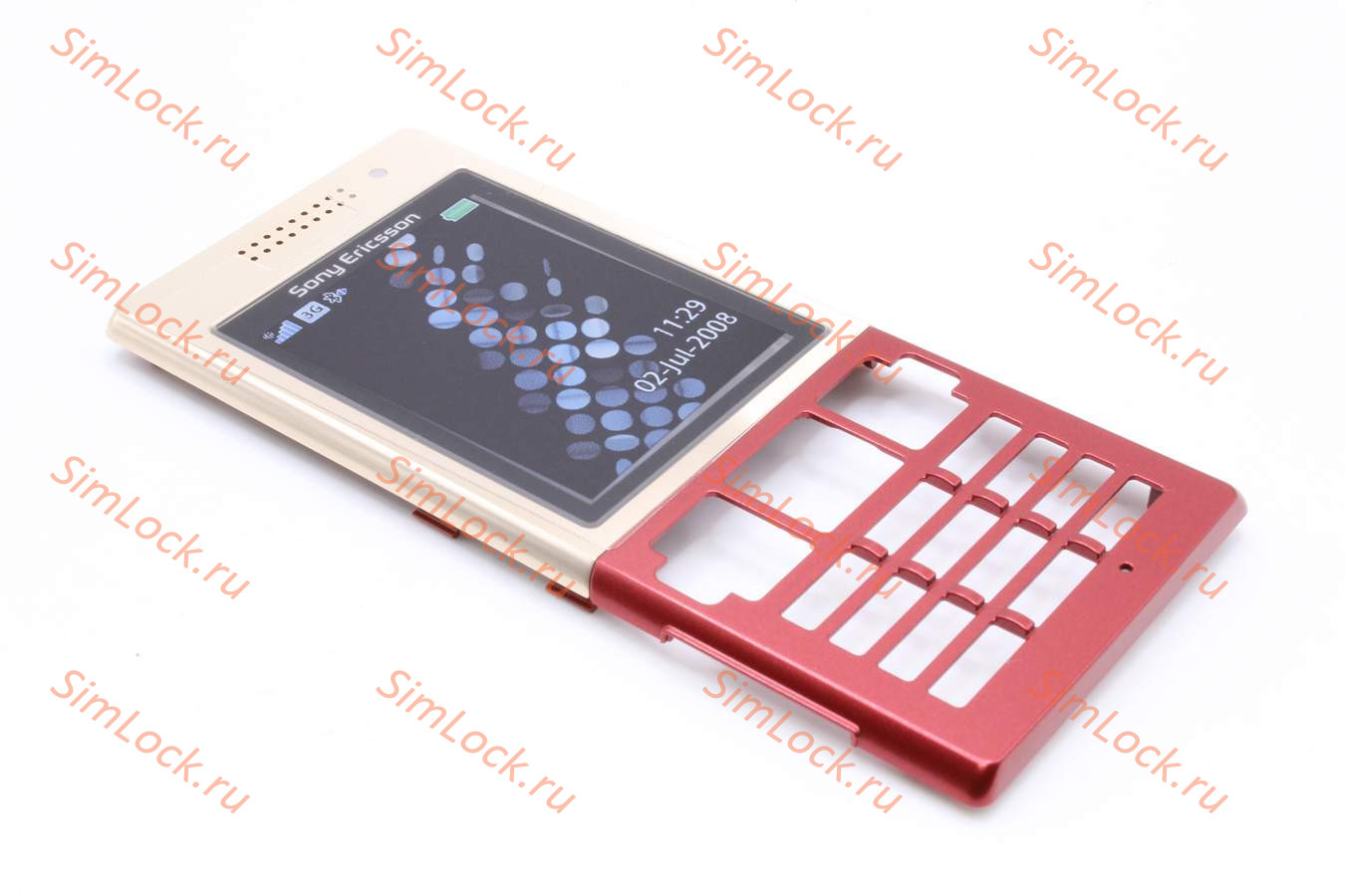 Sony Ericsson T700 - передняя панель (цвет - gold/red), оригинал