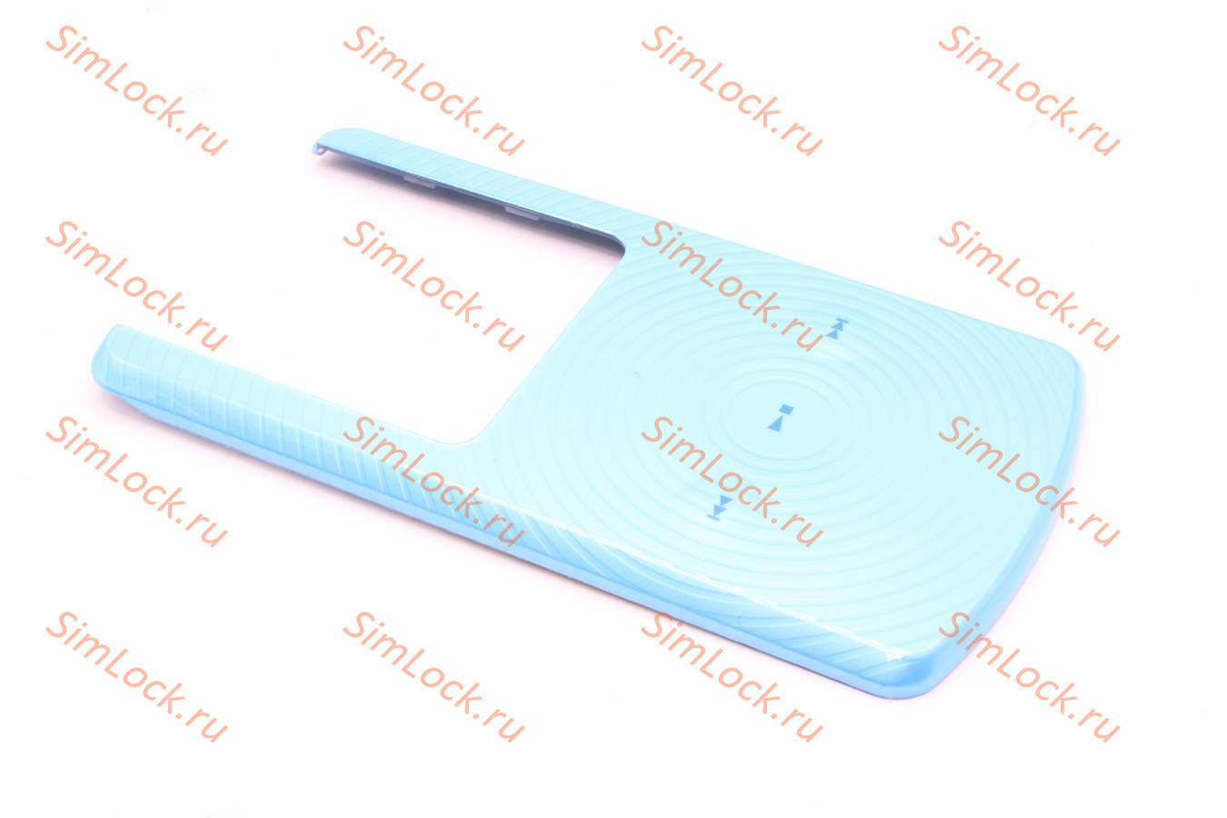 Sony Ericsson W508 - вставка верхней части флипа (цвет - radial blue), оригинал