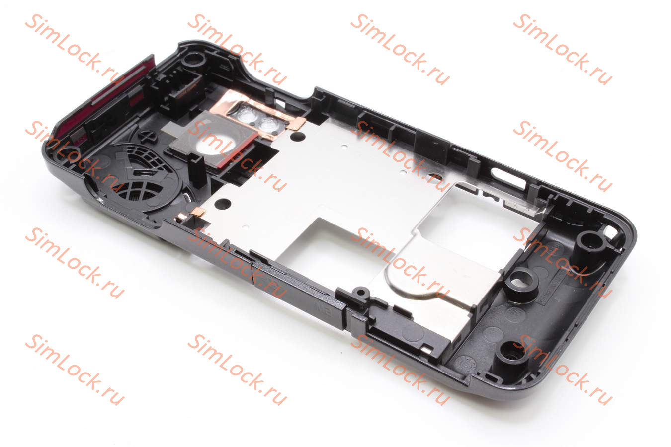 Sony Ericsson W610i - задняя часть корпуса корпуса - шасси (цвет - black silver), оригинал