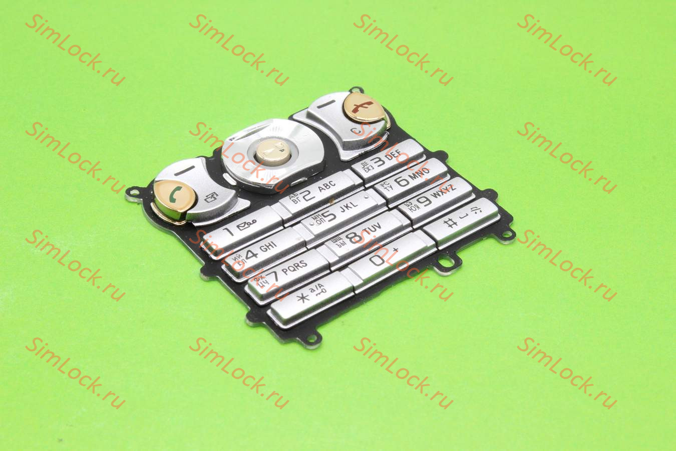 Sony Ericsson W890 - клавиатура (цвет - серебристый)