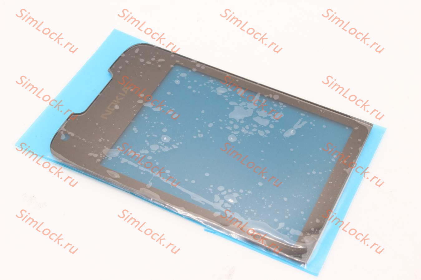 Стекло Nokia 8800 Arte - со скотчем, цвет карбон