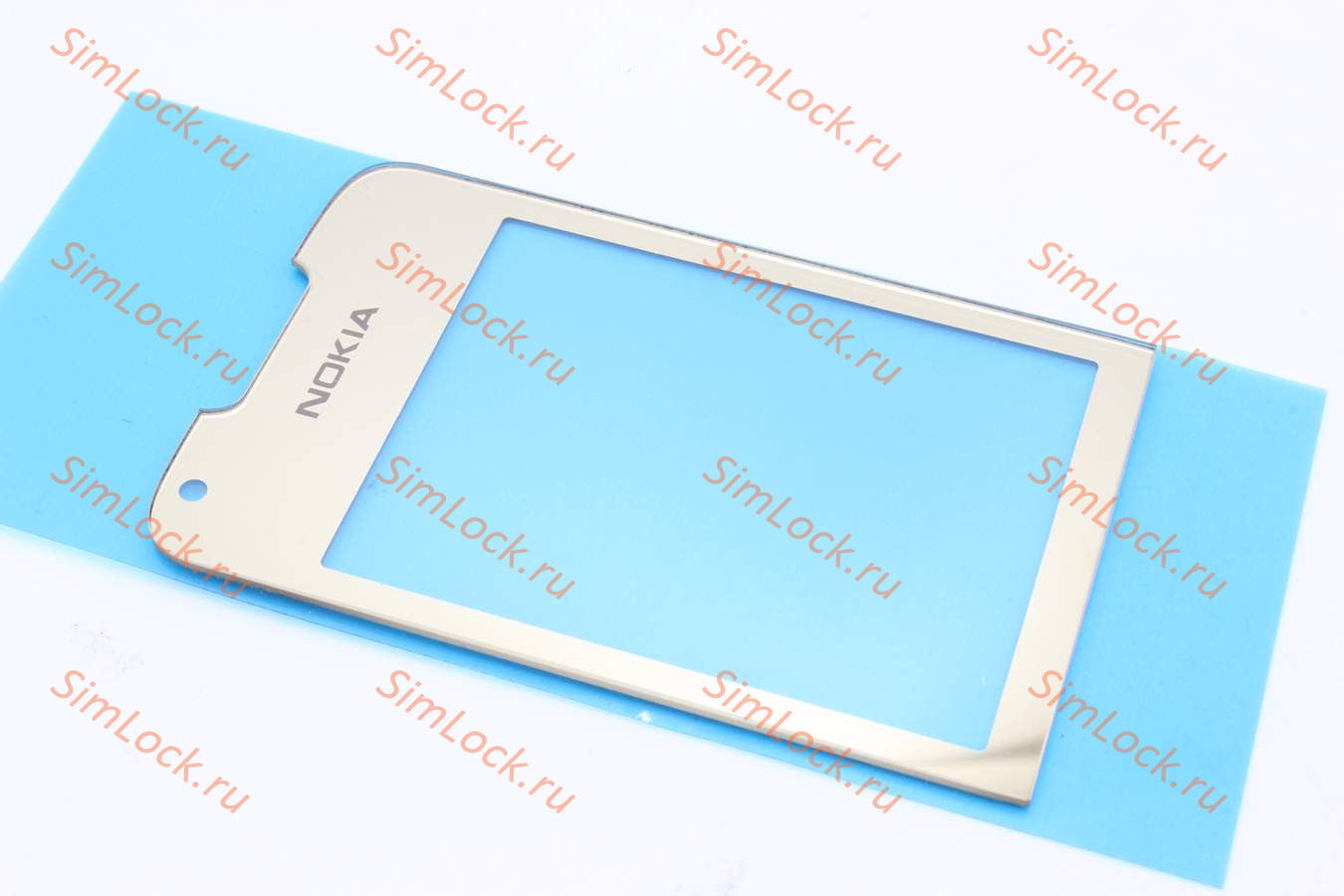 Стекло Nokia 8800 Arte - со скотчем, цвет золото
