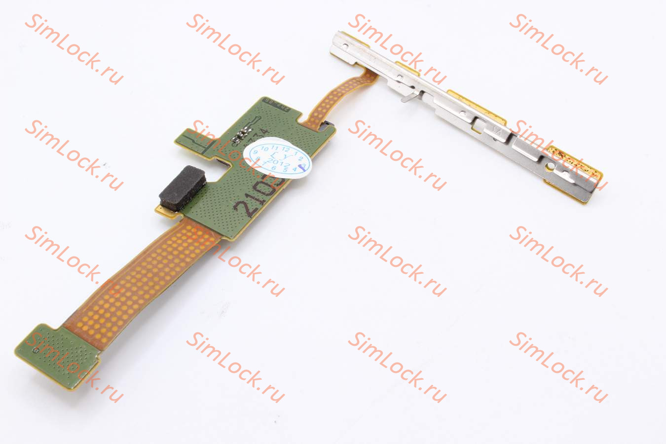 Nokia E66 - модуль считывателя SIM / MicroSD на шлейфе с боковыми кнопками