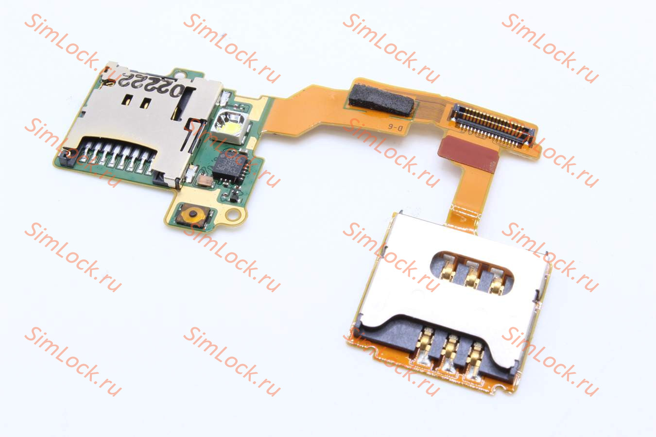 Sony Ericsson U8i - считыватель карты памяти и SIM карты в сборе