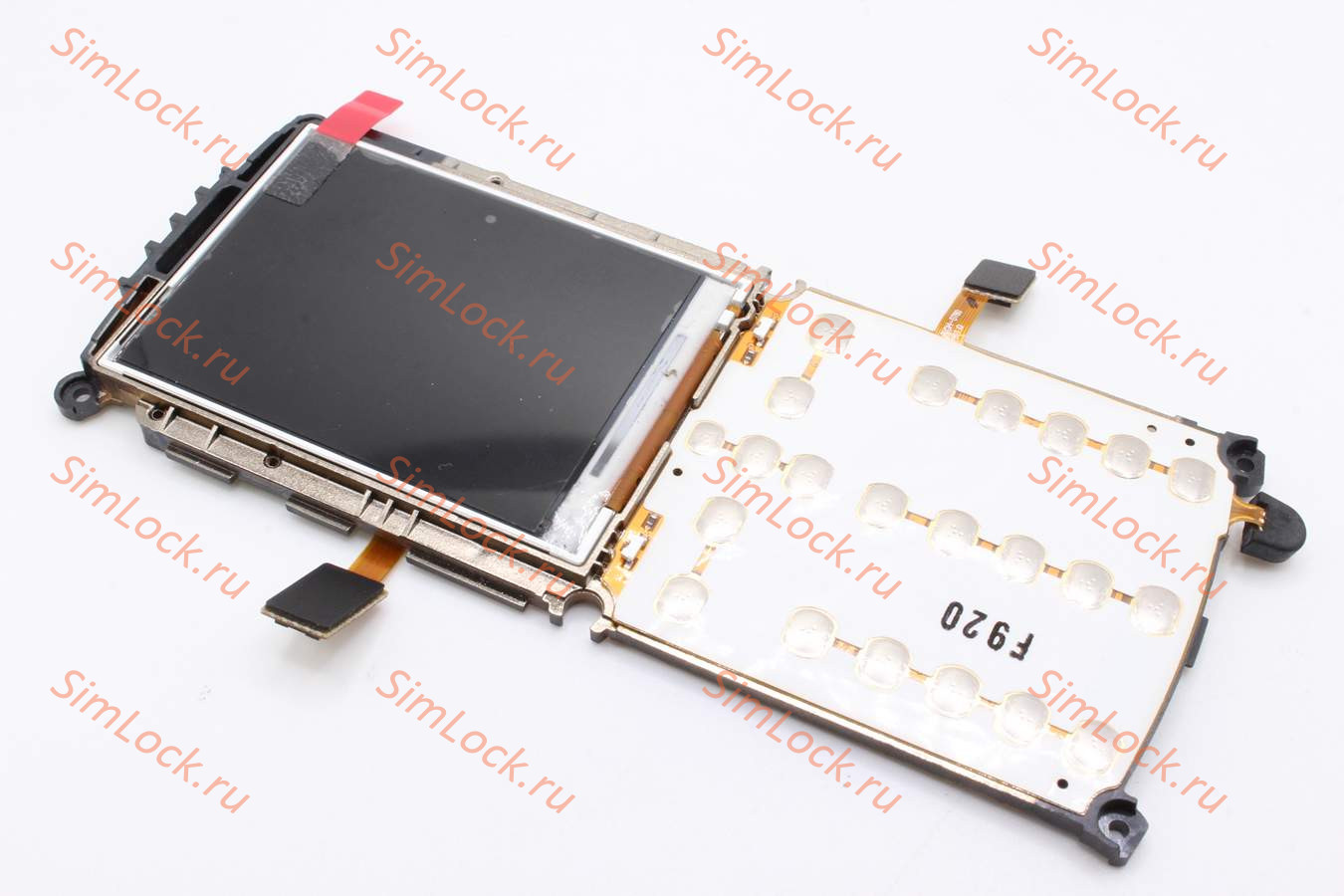 Дисплей Samsung D780 в сборе с подложкой клавиатуры, оригинал