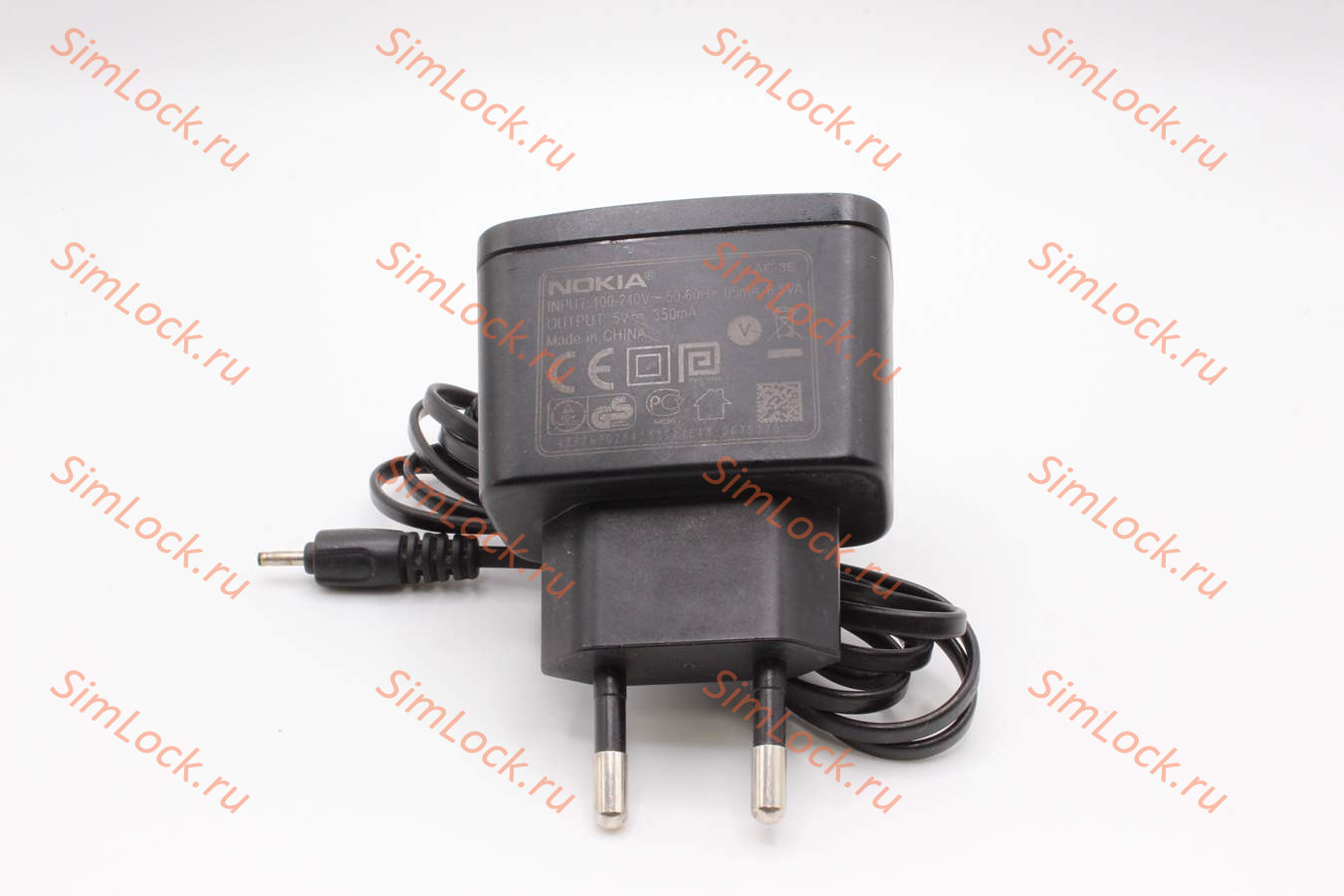 СЗУ Nokia AC-3E 5V, 2.0mm x 0.6mm (AC-4e, AC-5e, AC-8e, AC-11e, AC-15e) Nokia 1661, 5130, 6300, E72, N95 и др., оригинал