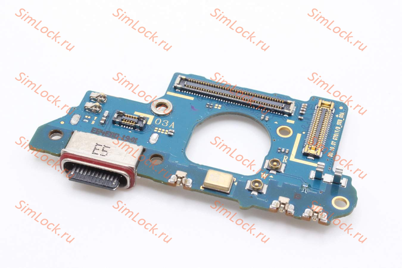 Нижняя плата (шлейф) Samsung G781B Galaxy S20 FE 5G с разъемом зарядки, К-1