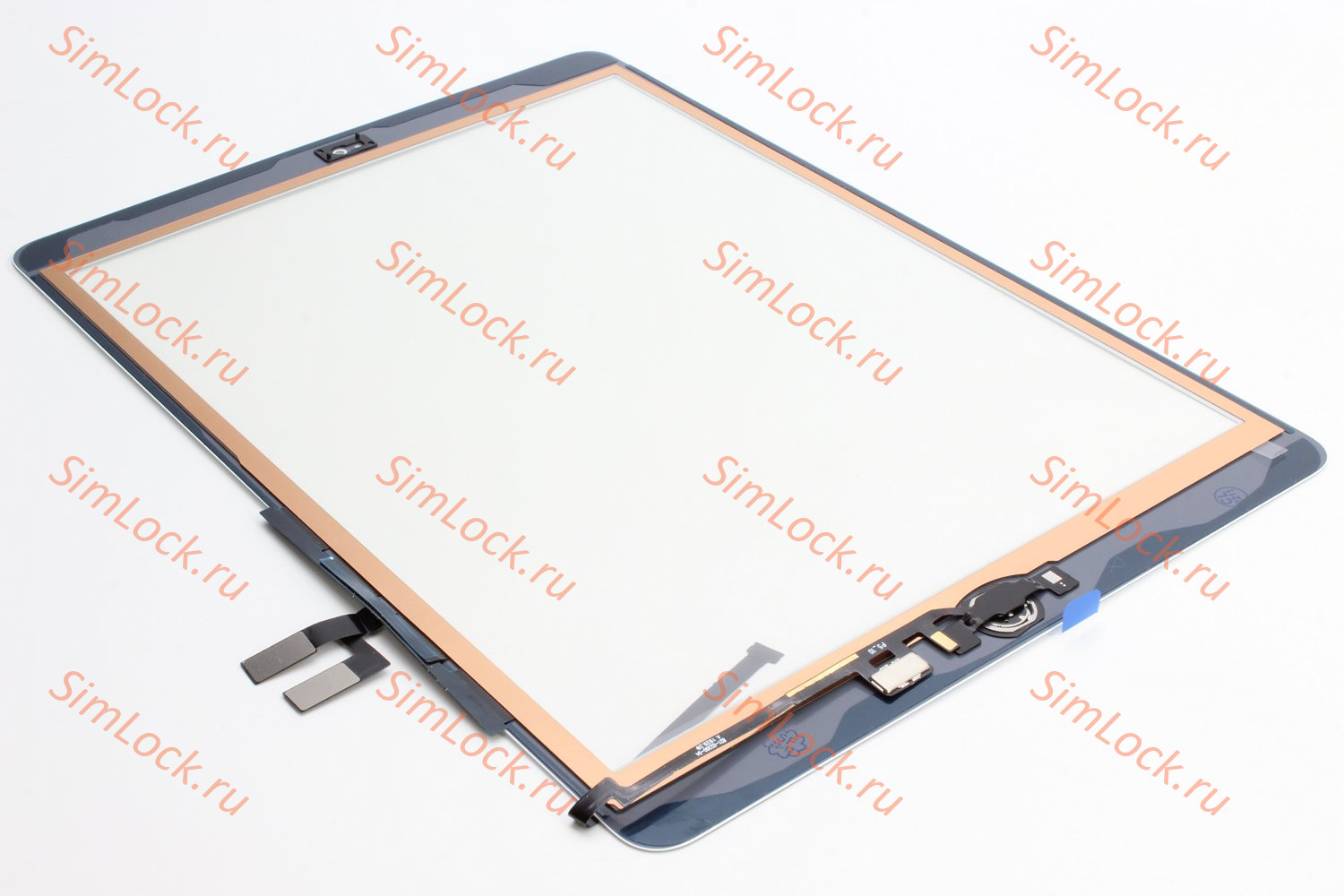 Тачскрин iPad 7, 10.2'', 2019 (A2197, A2200, A2198) с серебристой кнопкой Home, белый, К-2