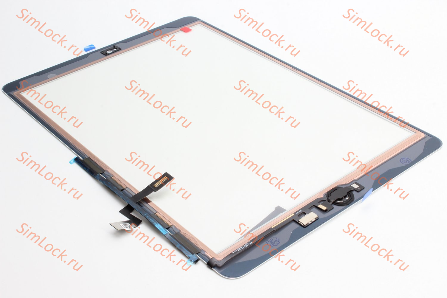 Тачскрин iPad 7, 10.2'', 2019 (A2197, A2200, A2198) с серебристой кнопкой Home, белый, К-1