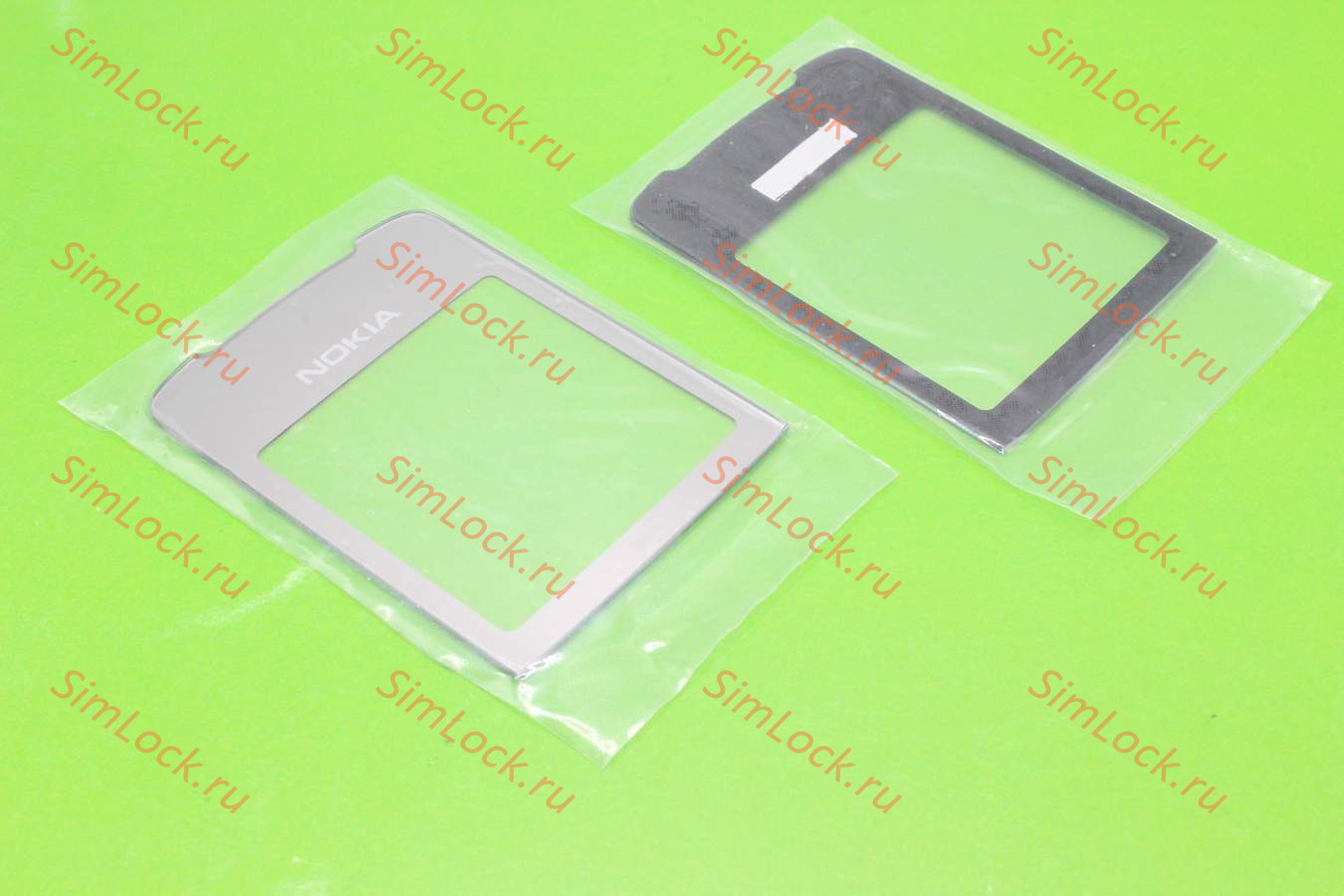 Стекло Nokia 8800 Sirocco - со скотчем, цвет серебро