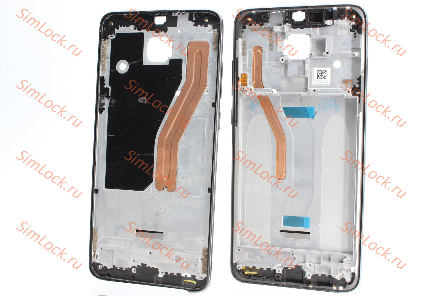 Рамка дисплея Xiaomi Redmi Note 8 Pro, версия под 2 SIM, черный,  К-2