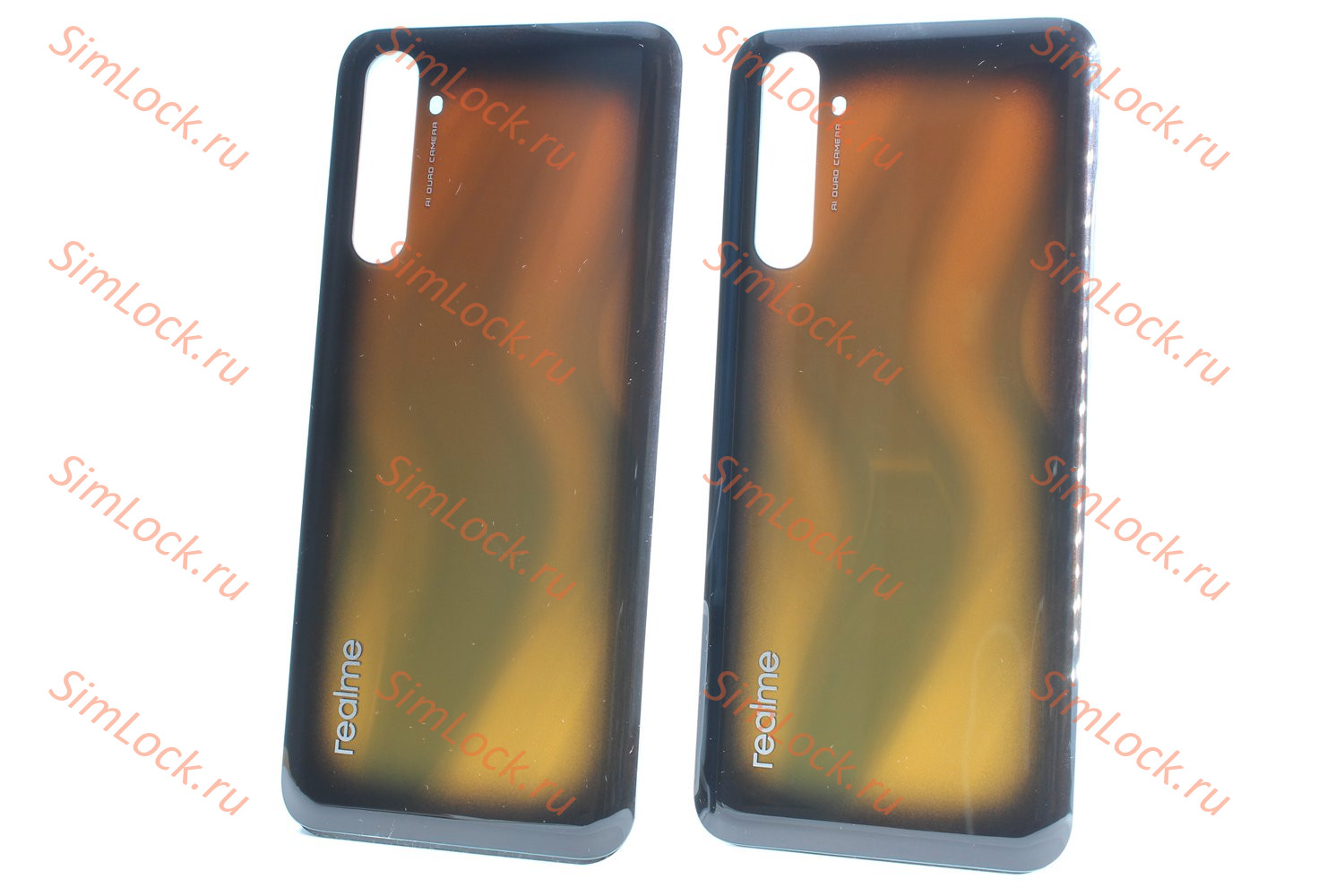 Задняя крышка Realme 6 Pro, оранжевая, К-2
