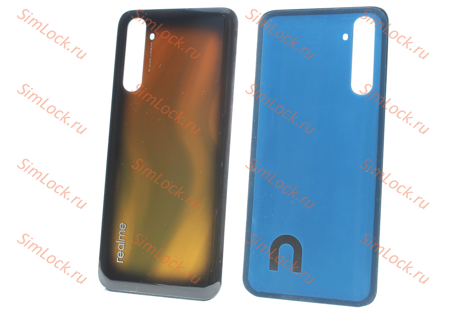 Задняя крышка Realme 6 Pro, оранжевая, К-2