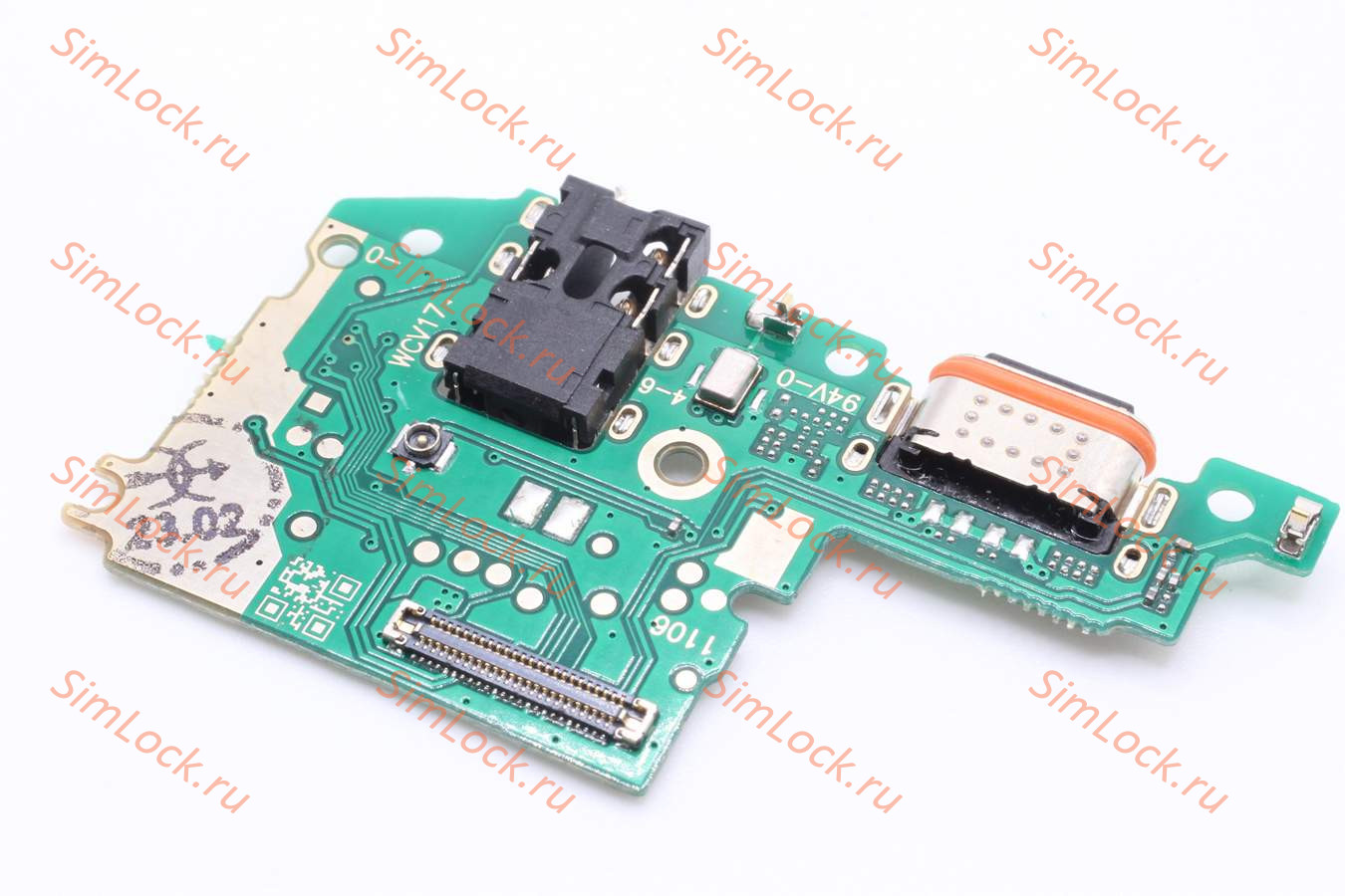 Нижняя плата (шлейф) Vivo V17 India (не подходит для европейской версии), с разъемом зарядки, К-4