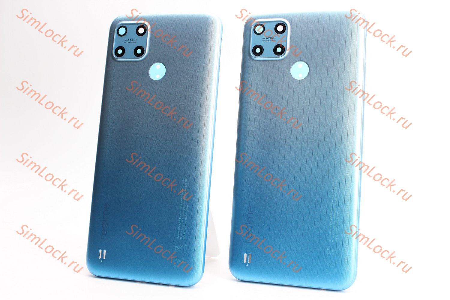 Задняя крышка Realme C25Y (RMX3269), синий, оригинал