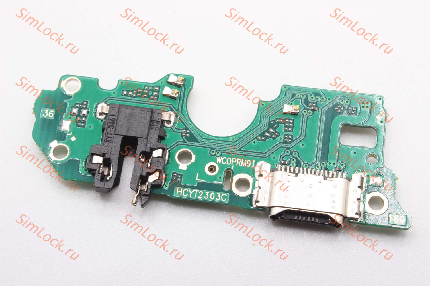 Нижняя плата (шлейф) Realme 9i 4G (RMX3491) с разъемом зарядки, К-3