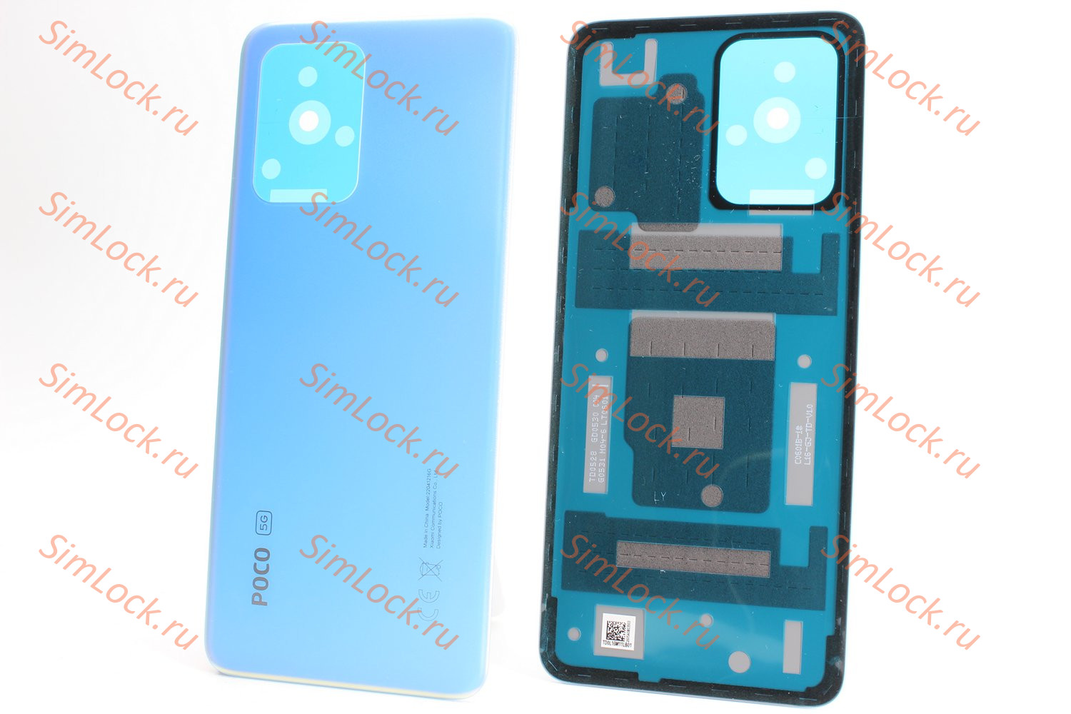 Задняя крышка Xiaomi Poco X4 GT (22041216G), синий, К-1