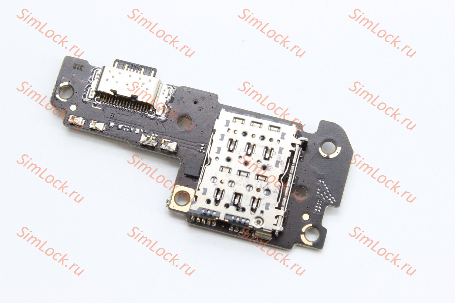 Нижняя плата (шлейф) Xiaomi Poco X5 Pro 5G, Redmi Note 12 Pro 5G, с разъемом зарядки и считывателем SIM (22101320G 22101316C), К-2