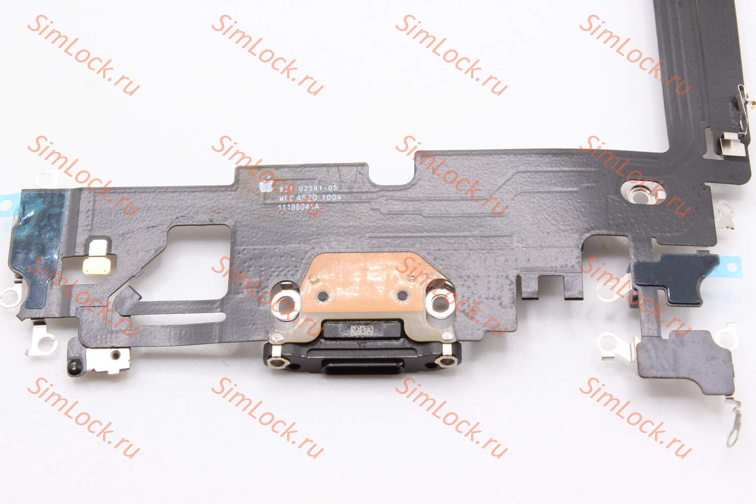 Шлейф iPhone 12 Pro Max с разъемом зарядки, 100% IC, черный, К-1