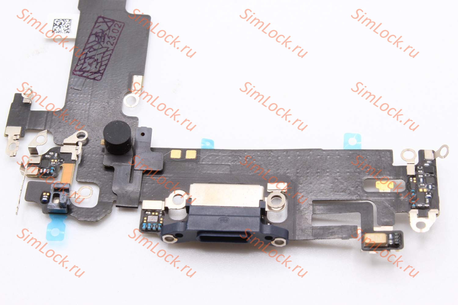 Шлейф iPhone 13 с разъемом зарядки, 100% IC, черный, К-1