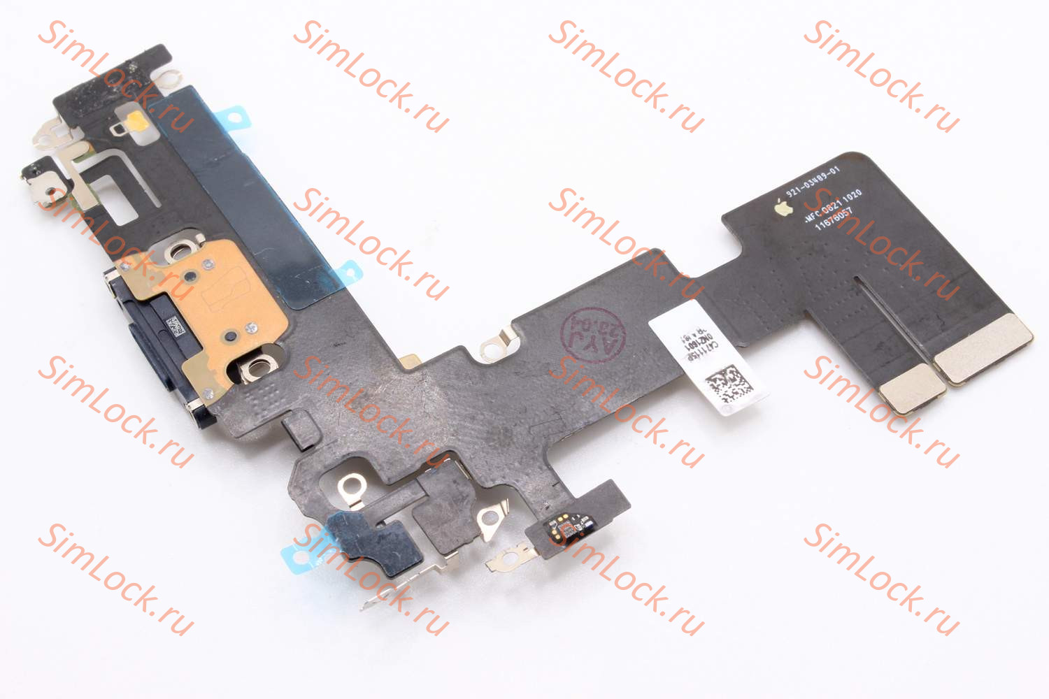 Шлейф iPhone 13 с разъемом зарядки, 100% IC, черный, К-1