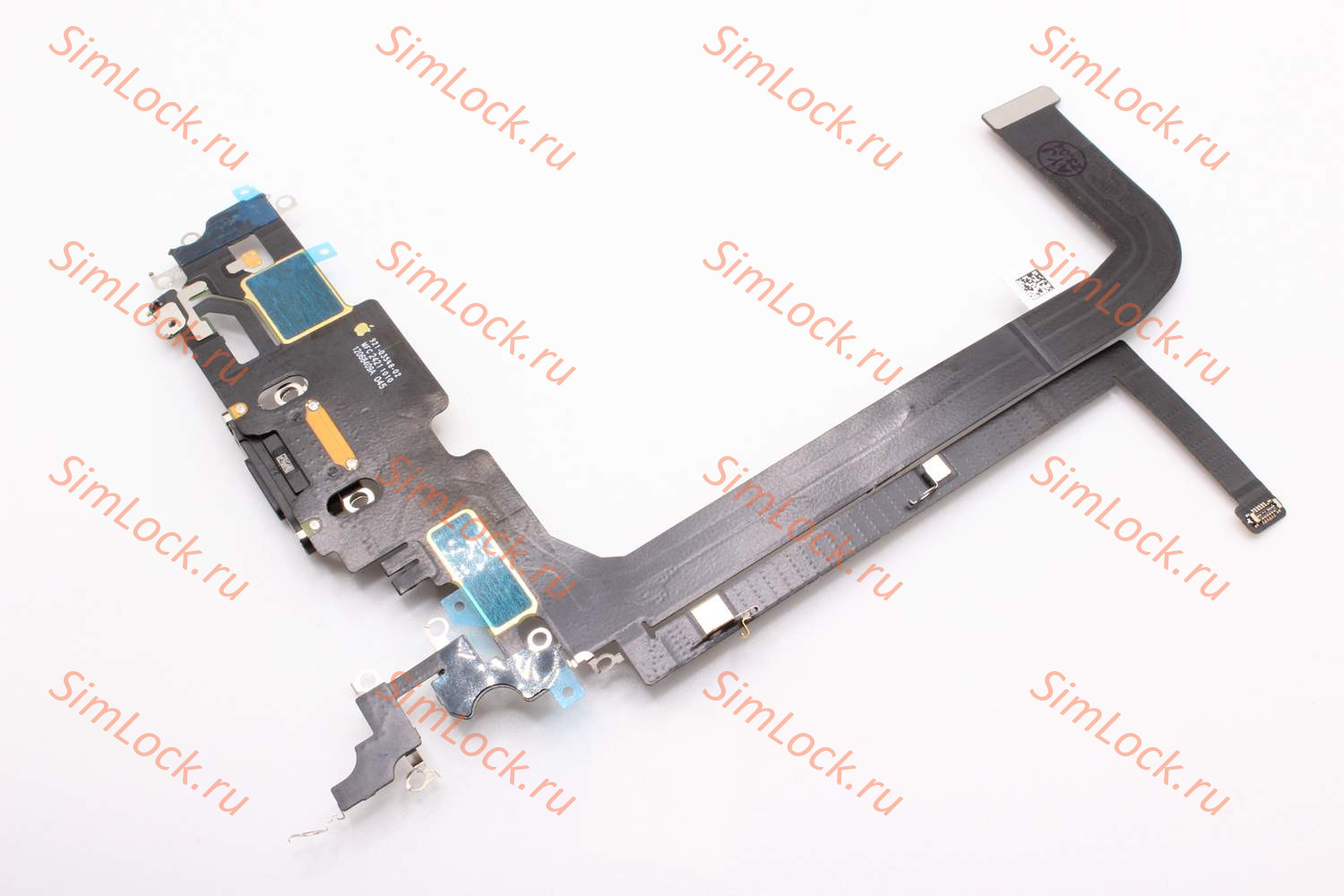 Шлейф iPhone 13 Pro Max с разъемом зарядки, 100% IC, черный, К-1