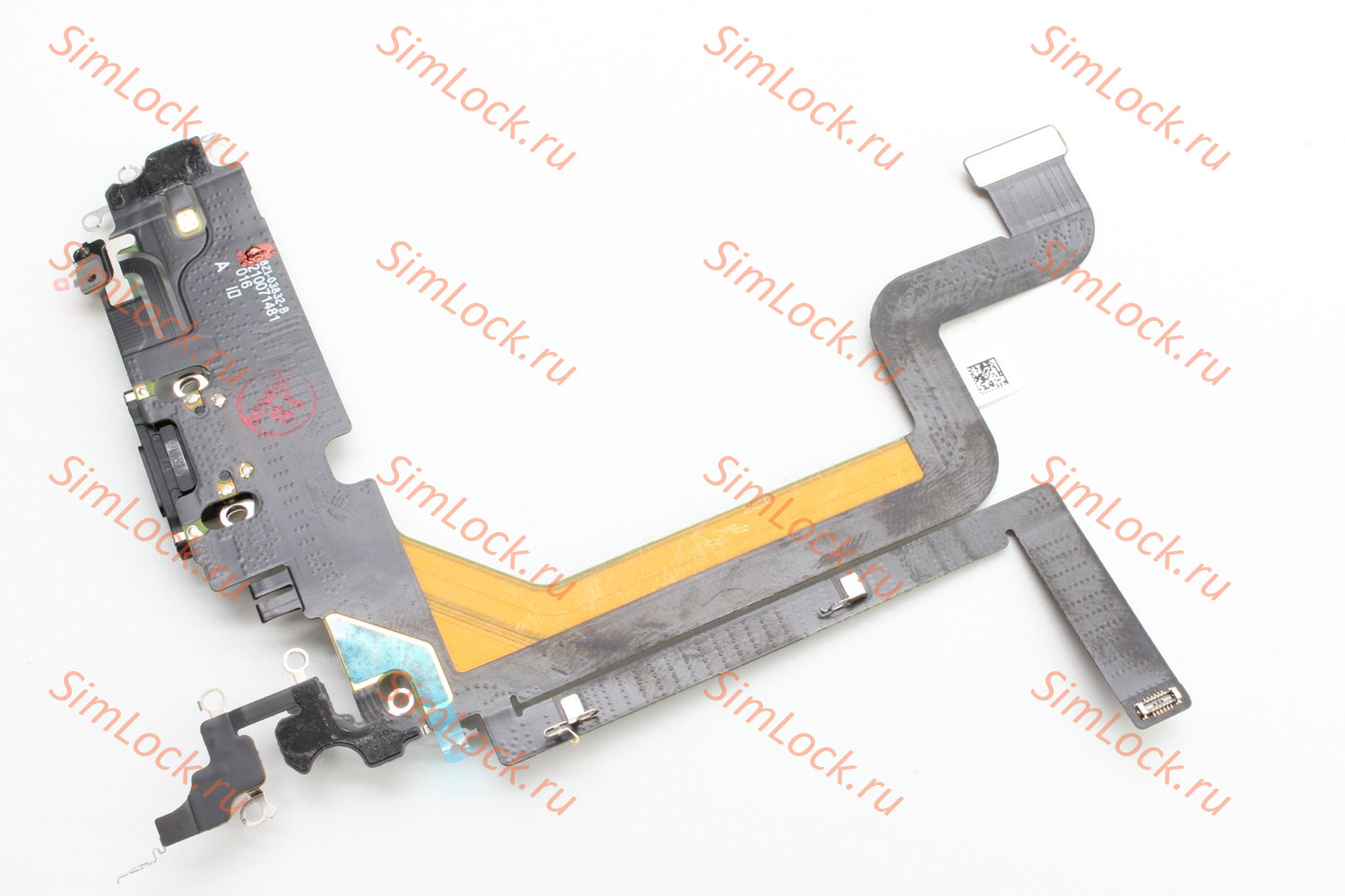 Шлейф iPhone 14 Pro Max с разъемом зарядки, 100% IC, черный, К-1