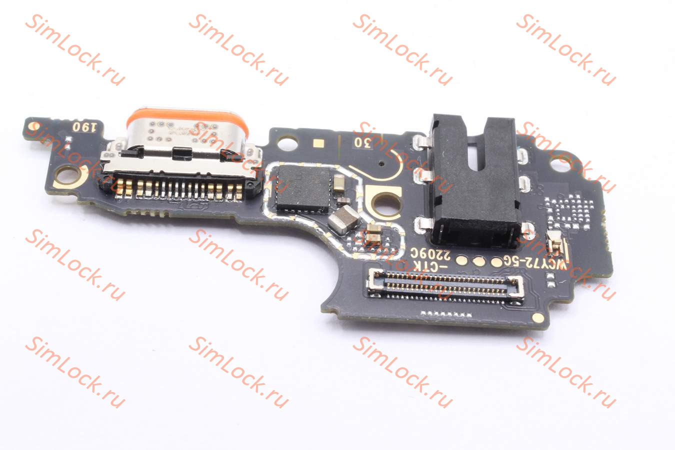 Нижняя плата (шлейф) Vivo Y72 5G, Y53S 5G, с разъемом зарядки, К-2