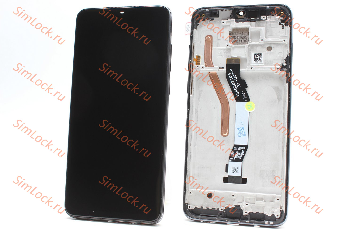 Дисплей Xiaomi Redmi Note 8 Pro, в черной рамке, матрица оригинал, К-1