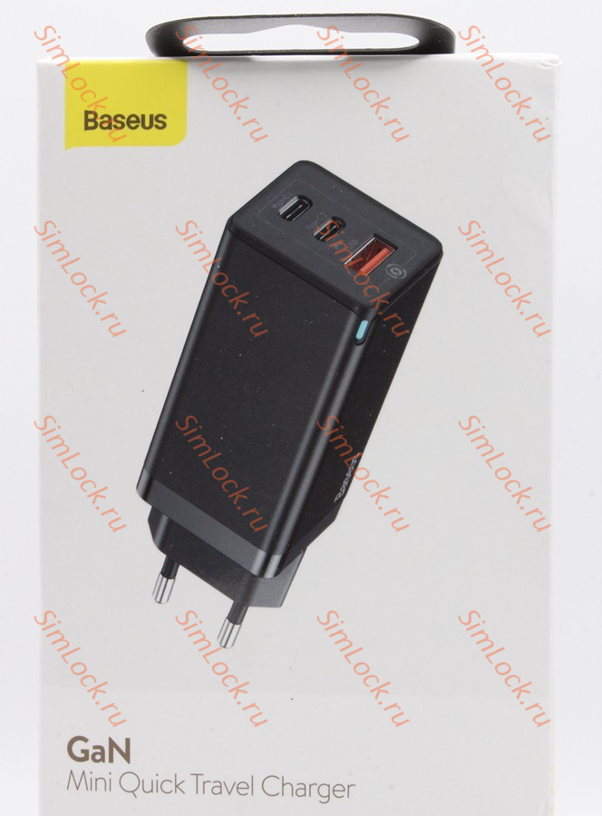 СЗУ Baseus GaN Quick Charger, 65W, черный, BS-E915
