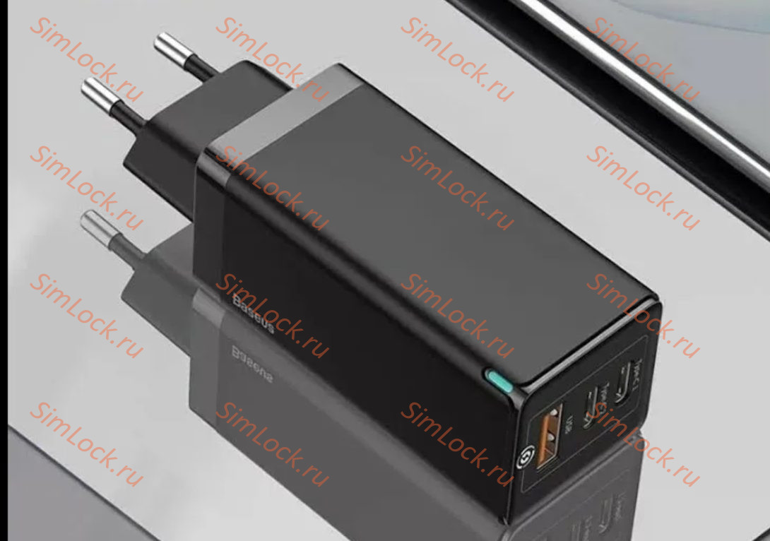 СЗУ Baseus GaN Quick Charger, 65W, черный, BS-E915