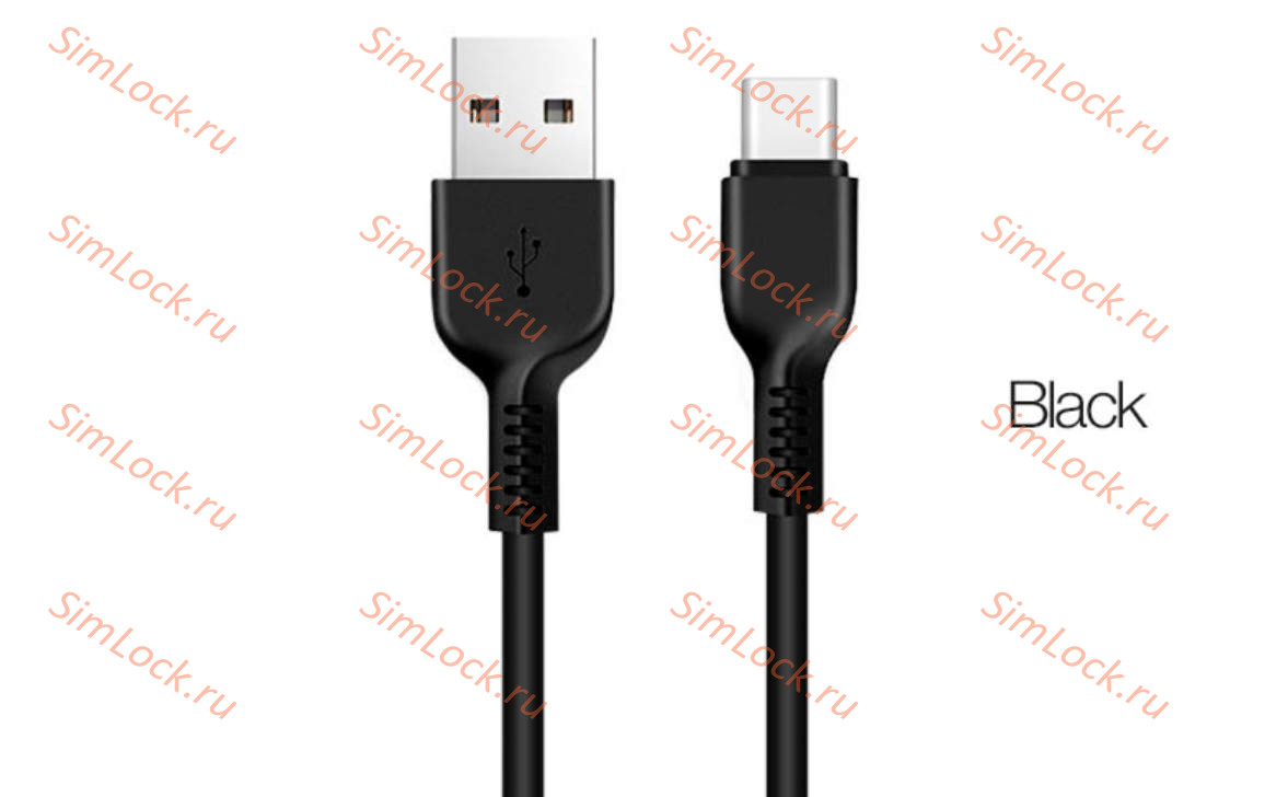Кабель USB - Type-C HOCO X20, 3A, 300см, черный