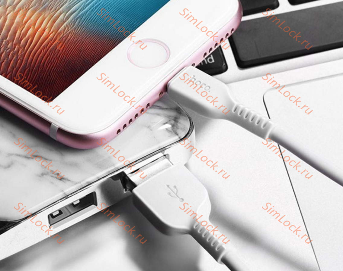 Кабель USB - Lightning HOCO X20, 2A, 300см, белый