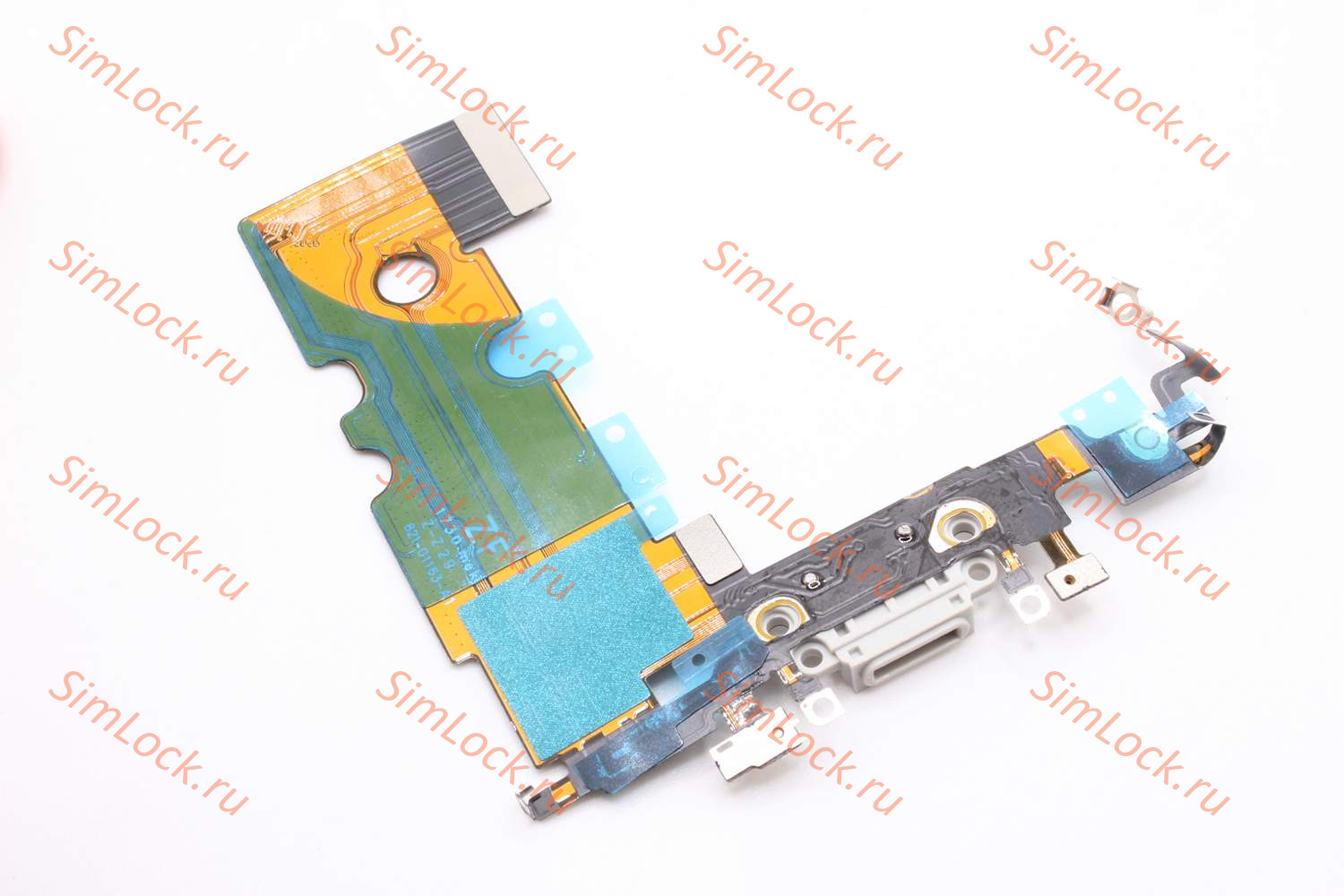 Шлейф iPhone 8, SE 2020 с разъемом зарядки, белый, К-3