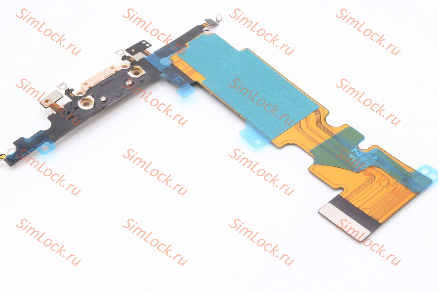 Шлейф iPhone 8+ Plus с разъемом зарядки, золото, К-3