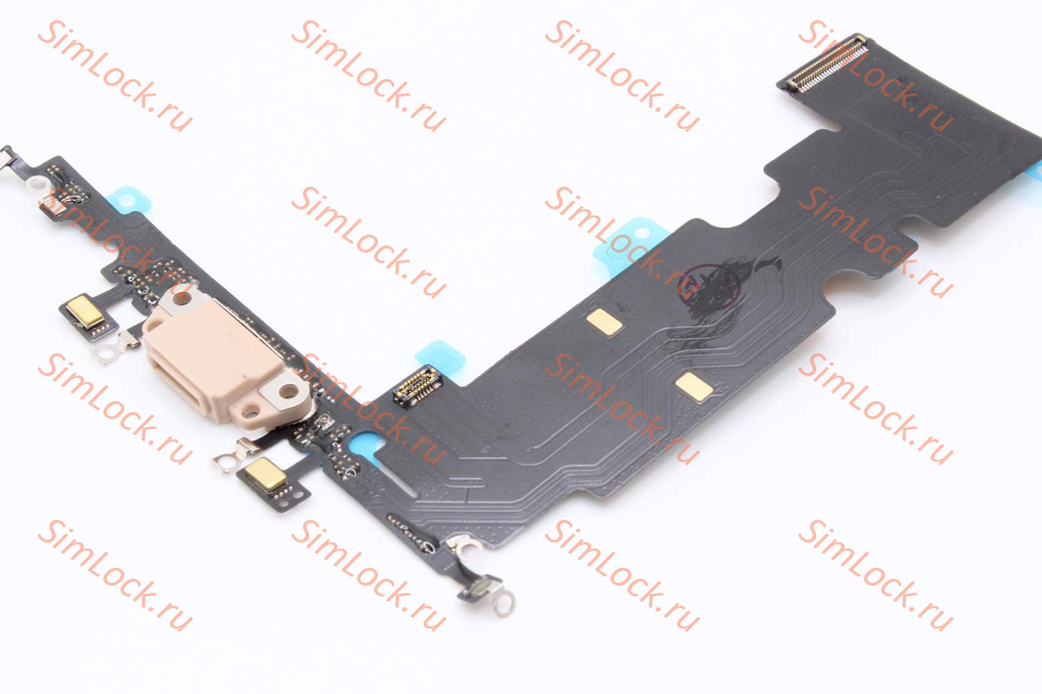 Шлейф iPhone 8+ Plus с разъемом зарядки, золото, К-3