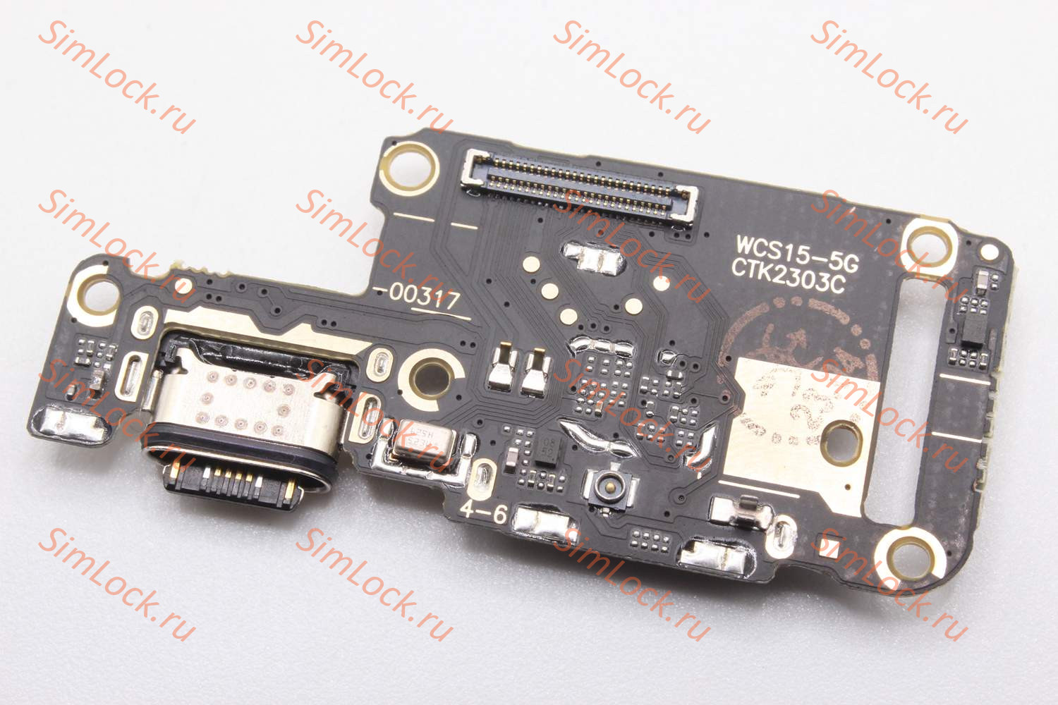 Нижняя плата (шлейф) Vivo S15 5G, с разъемом зарядки, К-2