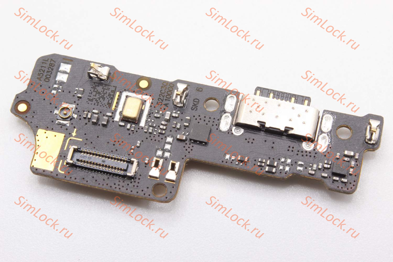 Нижняя плата (шлейф) Xiaomi Redmi 10C, Poco C40, с разъемом зарядки (220333QNY 220333QPG), К-3