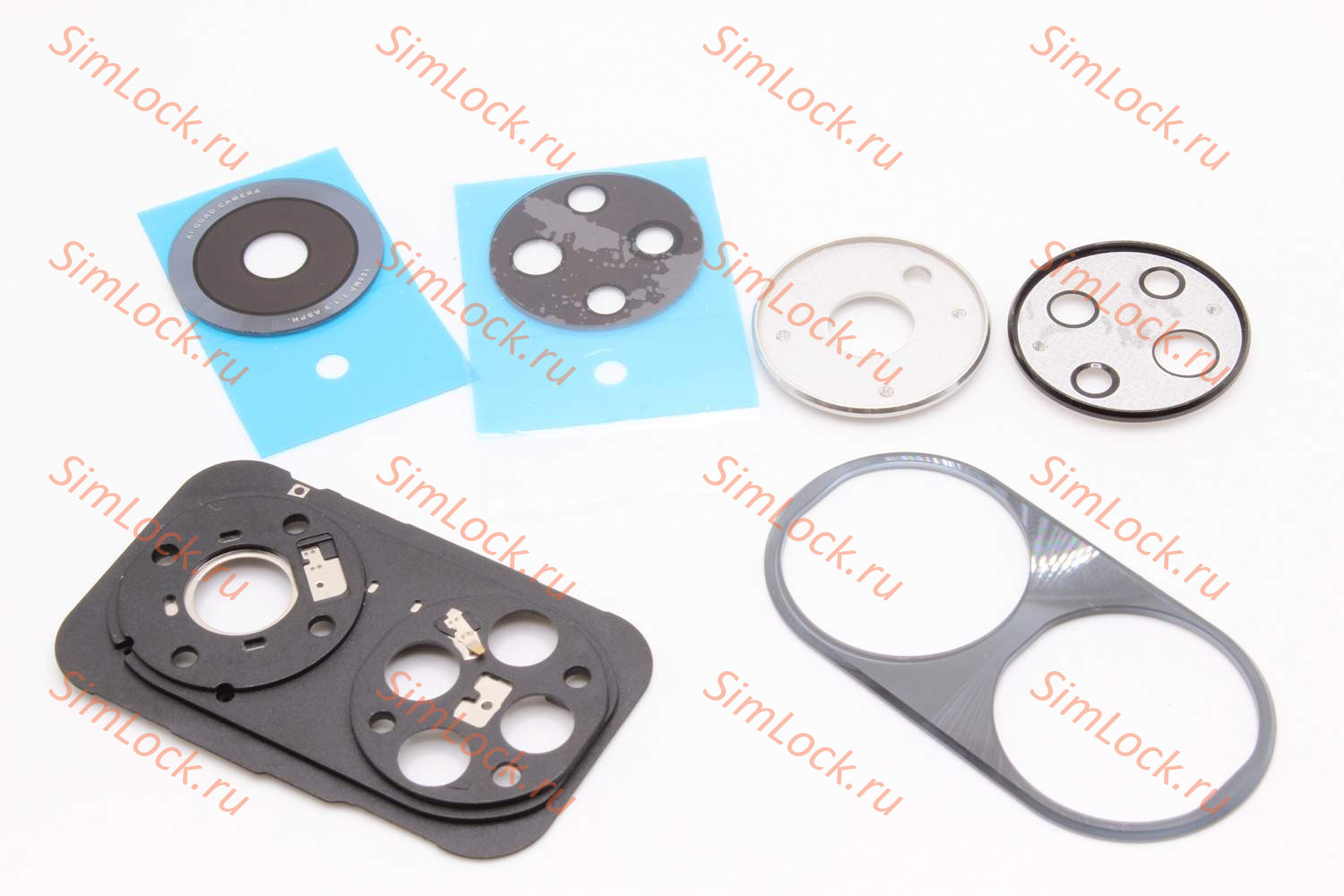 Стекло камеры Honor 50 (NTH-NX9) с черной рамкой