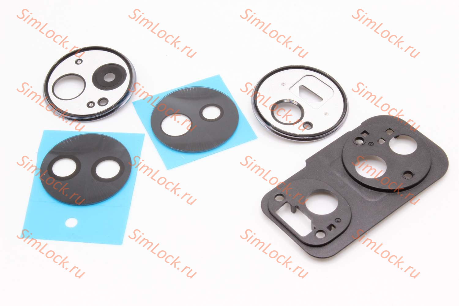 Стекло камеры Honor 70 (FNE-NX9) с черной рамкой