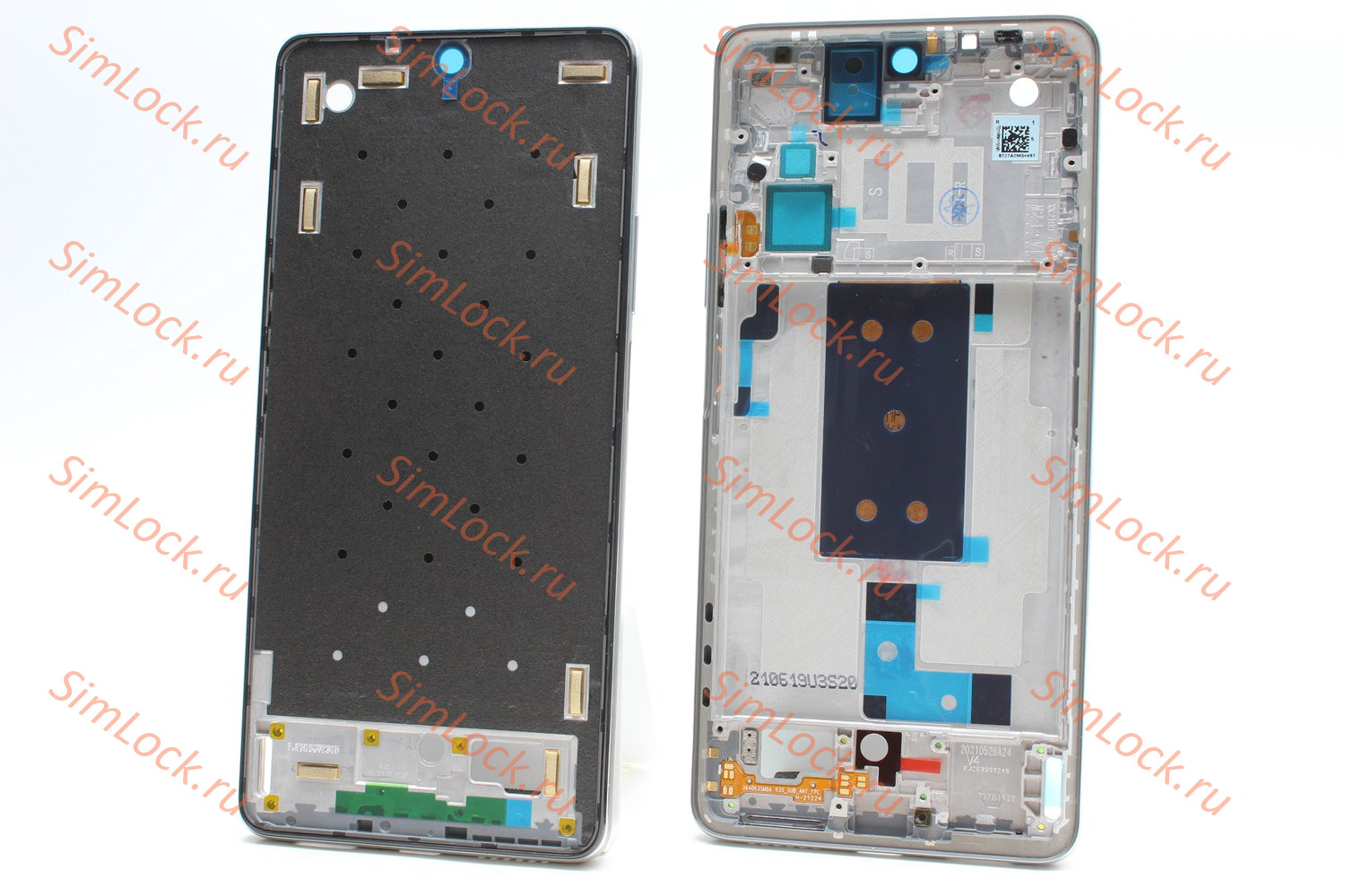 Рамка дисплея Xiaomi 11T (21081111RG), 11T Pro (2107113SG), белый (серебро), К-1