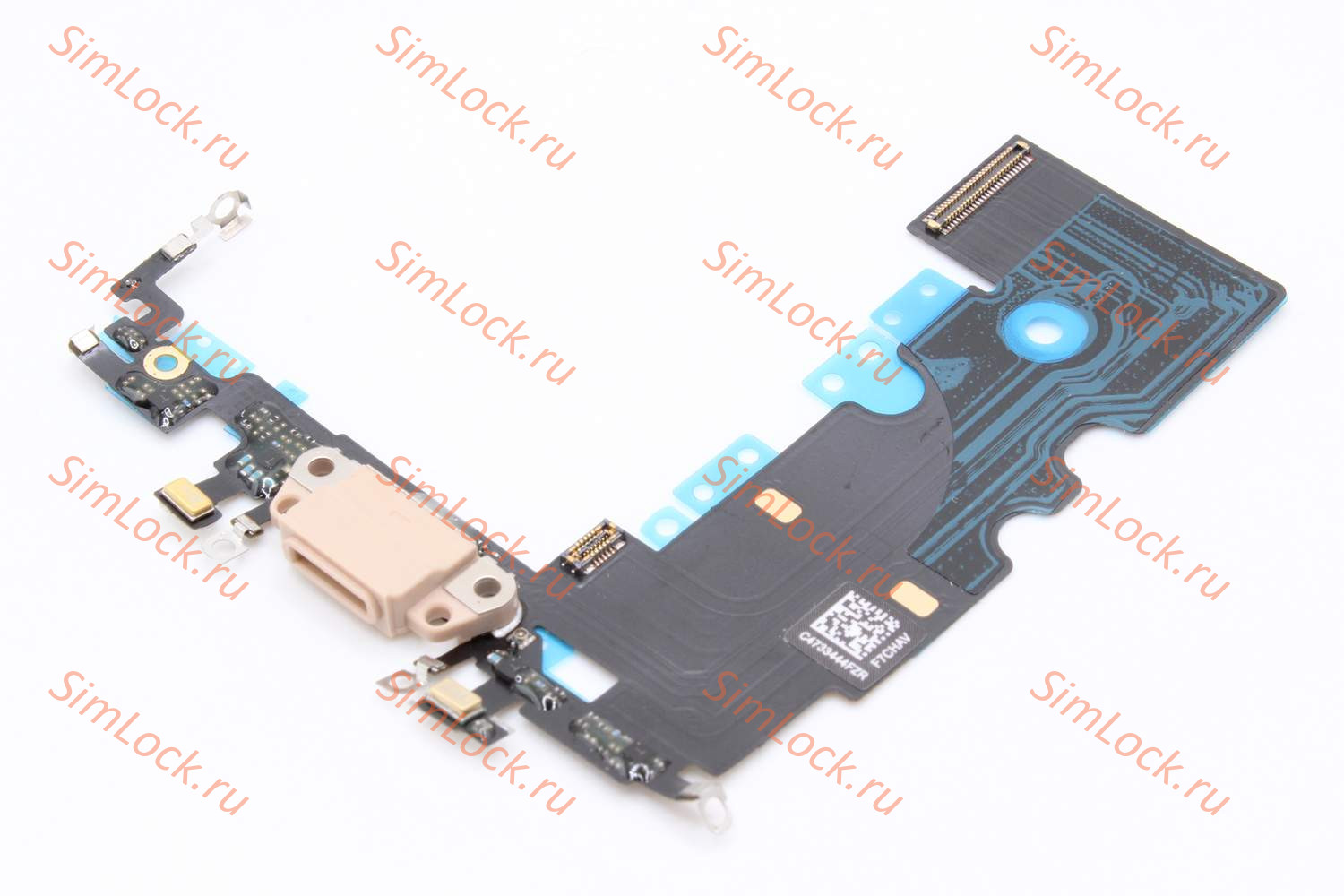 Шлейф iPhone 8, SE 2020 с разъемом зарядки, золото, К-1