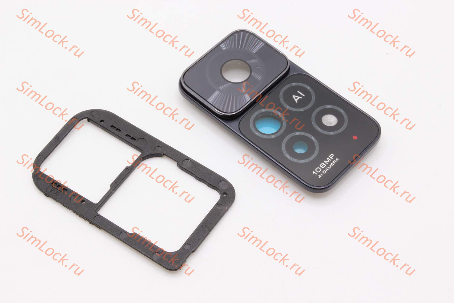 Стекло камеры Xiaomi Redmi Note 11 Pro 5G с черной рамкой