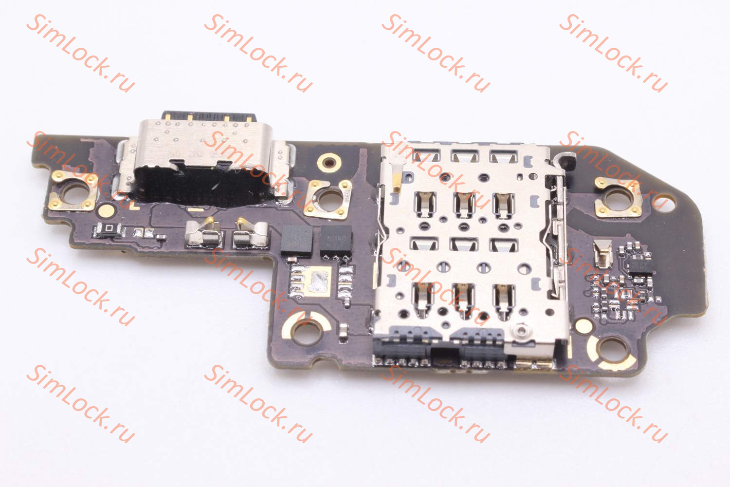 Нижняя плата (шлейф) Xiaomi Poco X4 GT (22041216G), с разъемом зарядки и считывателем SIM, К-1