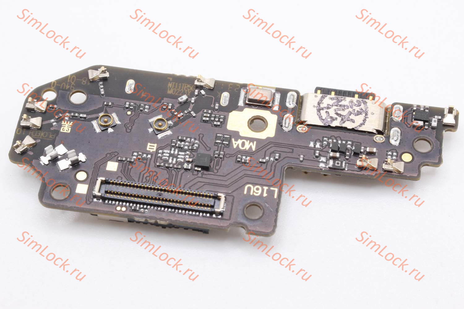 Нижняя плата (шлейф) Xiaomi Poco X4 GT (22041216G), с разъемом зарядки и считывателем SIM, К-1