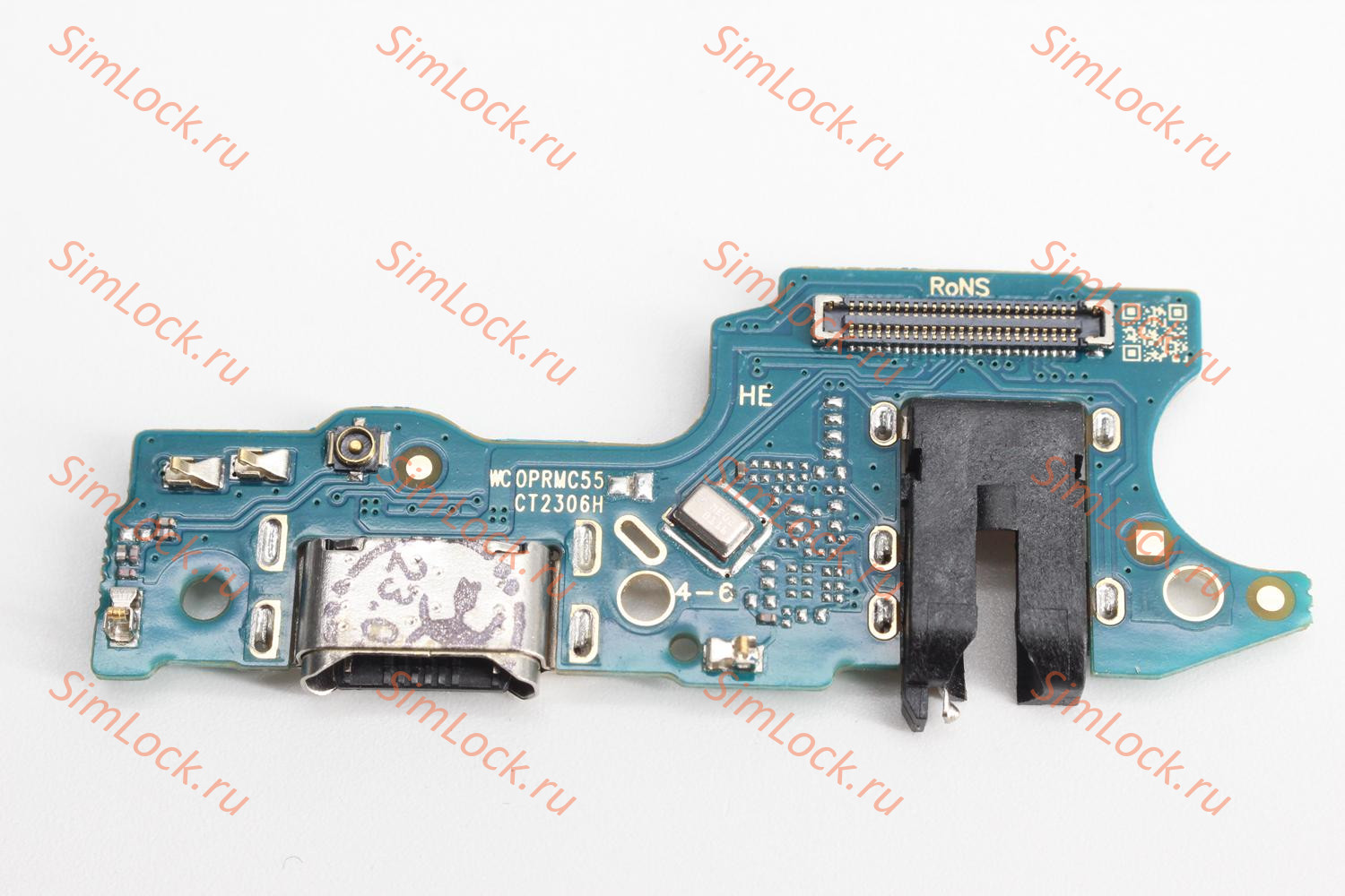 Нижняя плата (шлейф) Realme C55 (RMX3710) с разъемом зарядки, К-3